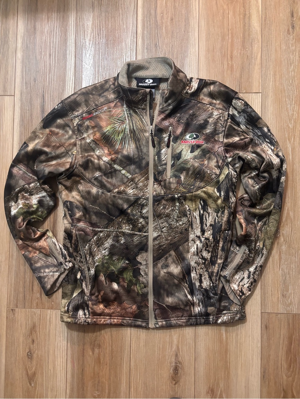 Mossy Oak Camo Performance Softshell Jacket - Brown/Green/Black